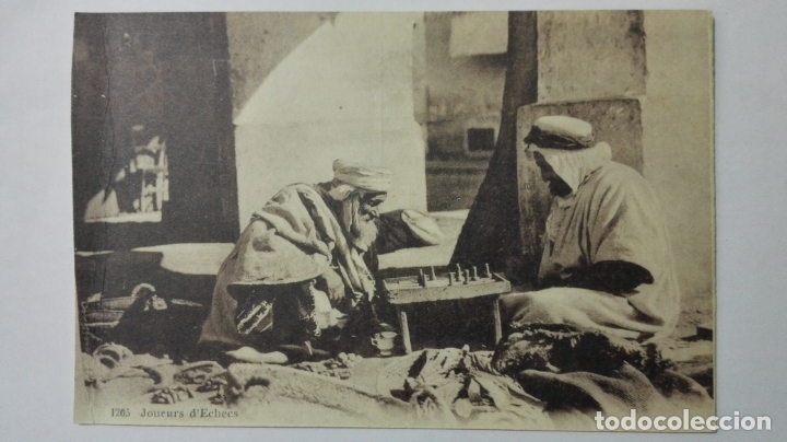 Postais: ANTIGUA POSTAL, JOUEURS D'ECHECS, N&ordm; 1205