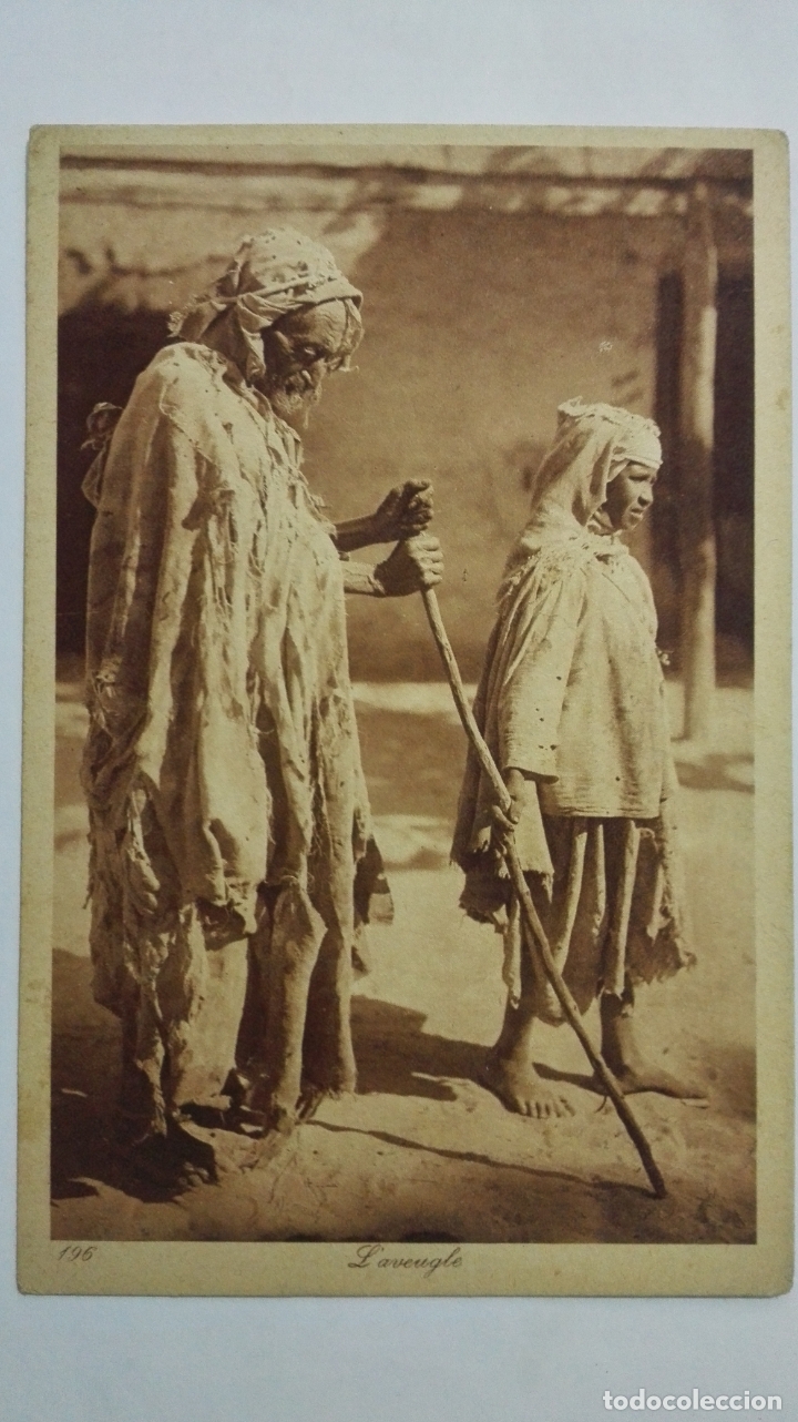 Postais: ANTIGUA POSTAL, L'AVEUGLE, N&ordm; 196, EDITOR L & L