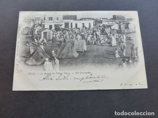 Postales: ORAN ARGEL MERCADO POSTAL 1902 - Foto 1