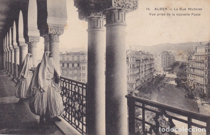 Postales: 74 Alger la rue Michelet (sin circular) - Foto 1