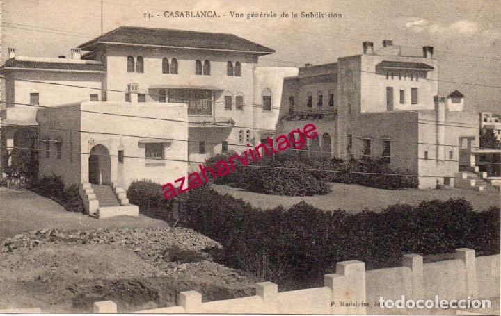 Postales: CASABLANCA, VUE GENERALE DE LA SUBDIVISION - Foto 1