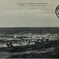 Postales: TARJETA POSTAL MARRUECOS. CAMPAGNE DU MAROC (1907-1908), SETTAT. VUE PRISE DU FORT LOUBET.