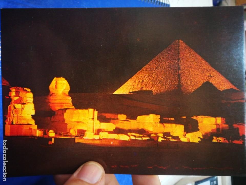 Postcards: Postal Egipto Goza Sound and Light st The pir&aacute;mides of Giza