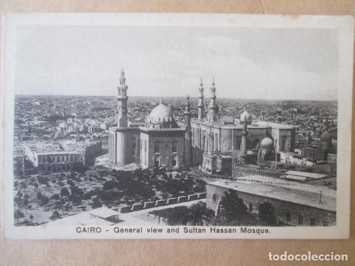Postcards: TARJETA POSTAL DE EGIPTO. CAIRO. GENERAL VIEW AND SULTAN HASSAN MOSQUE