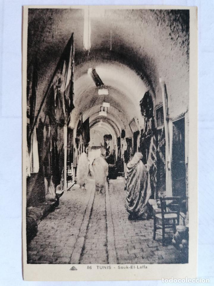 Postais: ANTIGUA POSTAL TUNIS - SOUK-EL LEFFA, N&ordm; 86