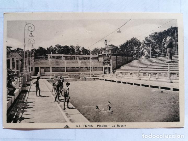 Postais: ANTIGUA POSTAL TUNIS - PISCINE - LE BASSIN, N&ordm; 173