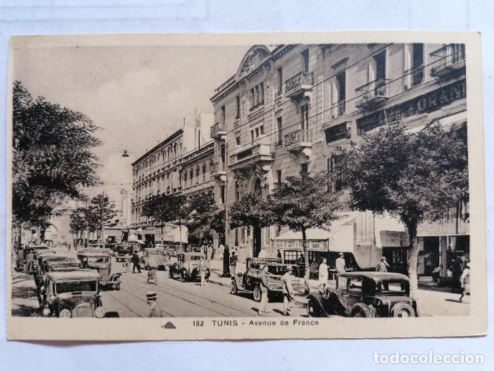 Postais: ANTIGUA POSTAL TUNIS - AVENUE DE FRANCE, N&ordm; 182