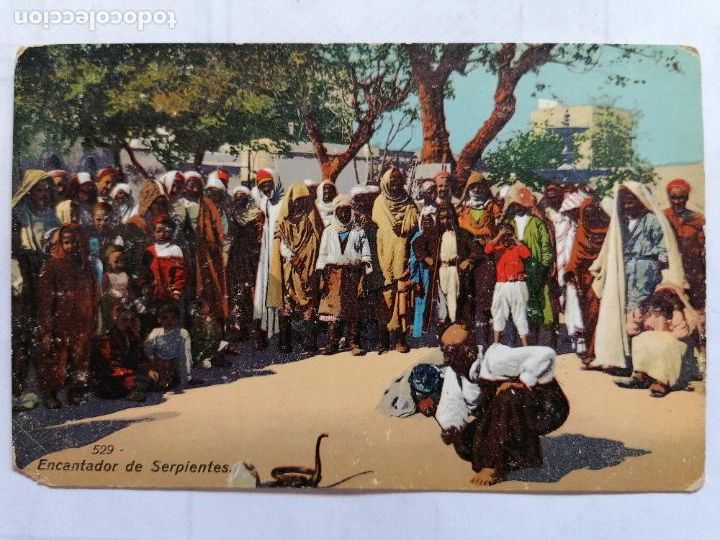Postais: ANTIGUA POSTAL TUNEZ - ENCANTADOR DE SERPIENTES, N&ordm; 529