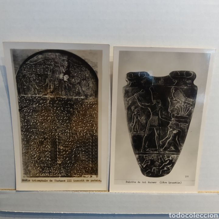 Postcards: Lote de 2 postales de Egipto, a&ntilde;os 60