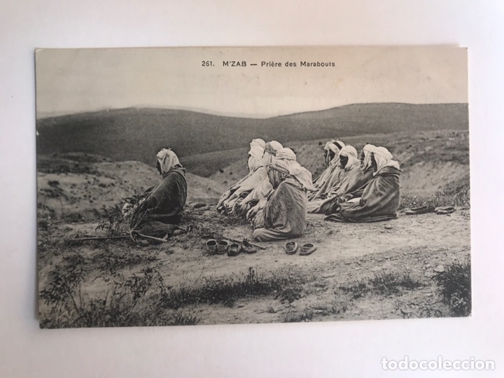 Postales: M&rsquo;ZAB Argelia, Postal No.261, Priere des Marabouts. SIN CIRCULAR...