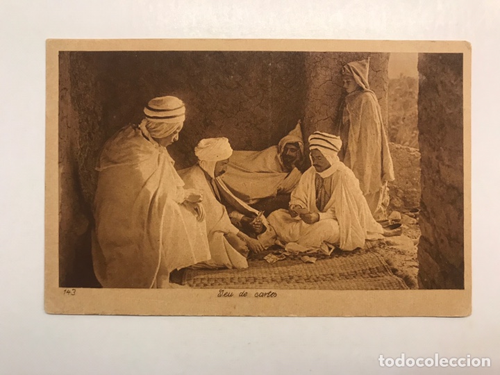 Postales: MARRUECOS? Postal, Jeue du Cartes - Juego de cartas (h.1920?) S/C