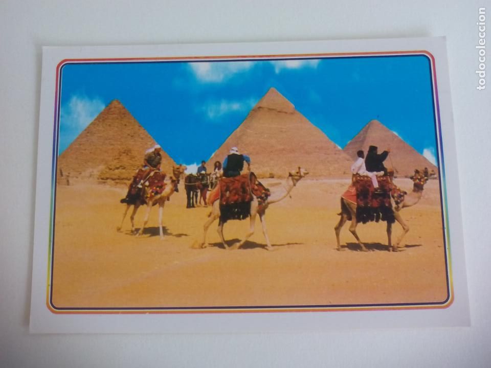 Postales: POSTAL. EGYPYT. EGIPTO, GIZA. THE PYRAMIDS. PIRAMIDES. EL-BRICE CARDS. SIN CIRCULAR POST CARD