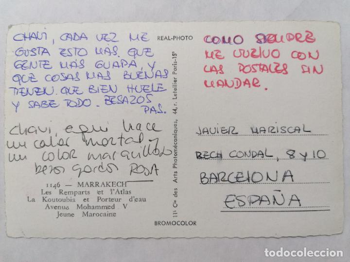Postales: POSTAL SOUVENIR DE MARRAKECH - Foto 2