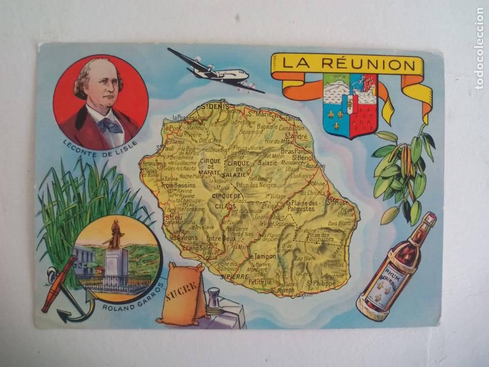 Postcards: POSTAL. ILE BOUBON OU LA REUNION. . A&Ntilde;OS 60. ESCRITA . POST CARD.