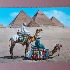 Postales: POSTAL 126 LEHNERT & LANDROCK. THE GIZA PYRAMIDS GROUP. EGIPTO. CIRCULADA 1972 SELLO LIBANO.