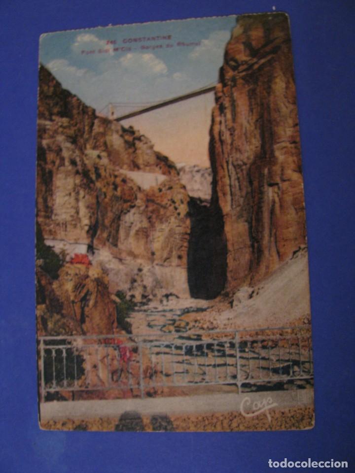Postales: POSTAL DE ARGELIA. CONSTANTINE. PUENTE SIDI MCID. ED. CAP. - Foto 1