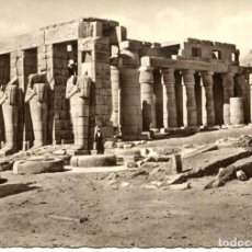 Postales: EGIPTO- TEBAS- RAMESSEUM- TEMPLO RAMSÉS II- FOTOGRÁFICA AÑOS 50