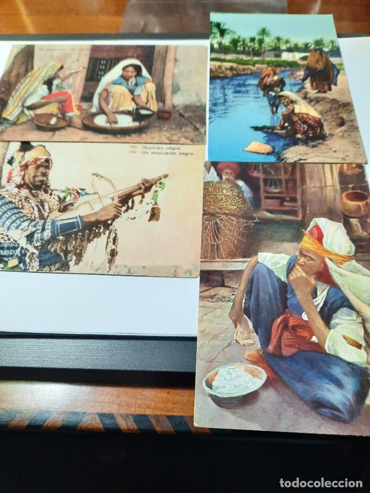 Postales: Lote 4 postales tipos arabes - Foto 1