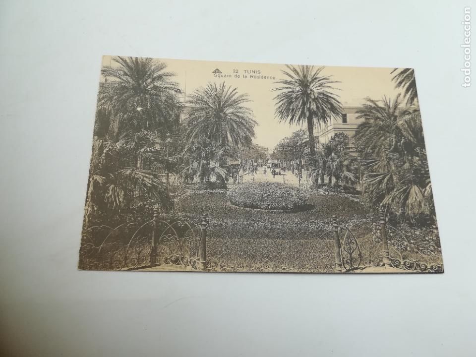 Postales: TARJETA POSTAL. TUNIS / TUNEZ. AFRICA. SQUARE DE LA RESIDENCE. 22. CAD