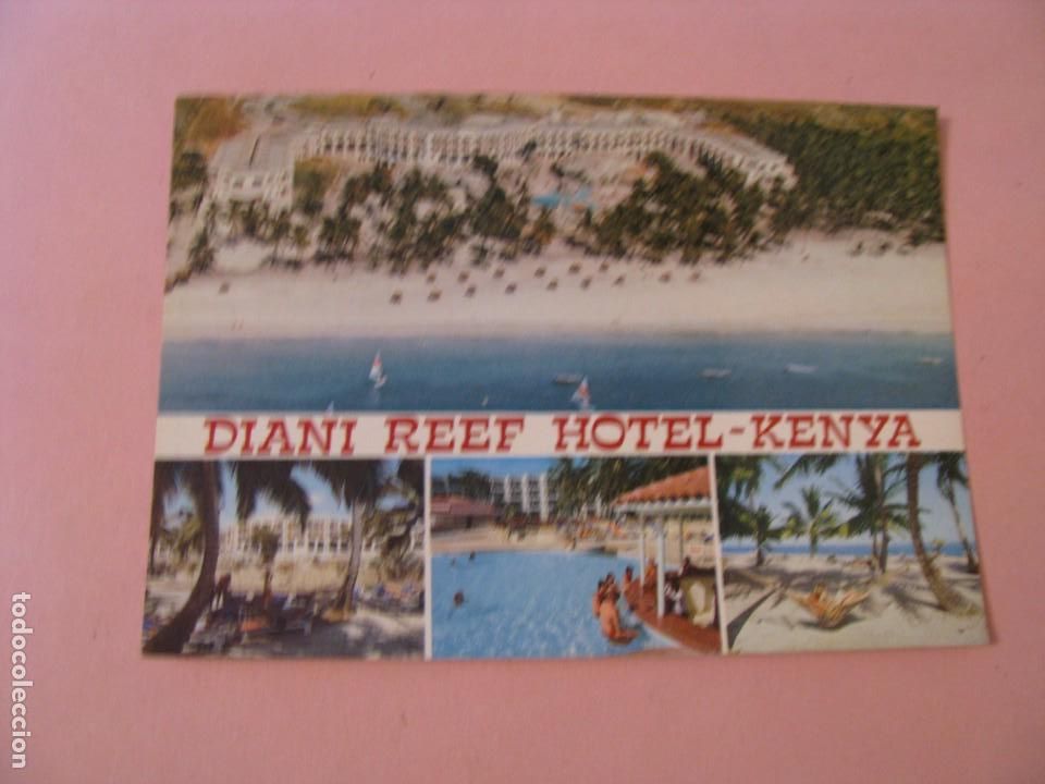 Postales: POSTAL DE KENYA. DIANI REEF HOTEL. CIRCULADA. - Foto 1