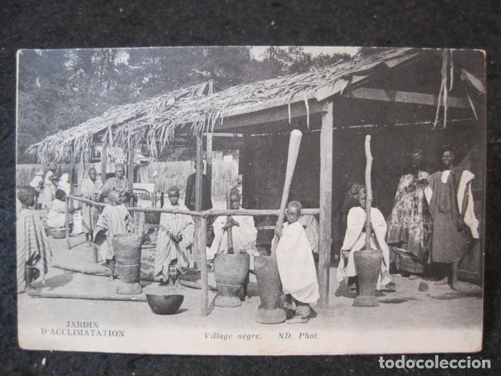 Postais: JARDIN D'ACCLIMATATION-VILLAGE NEGRE-ND PHOT-POSTAL ANTIGUA-(89.369)