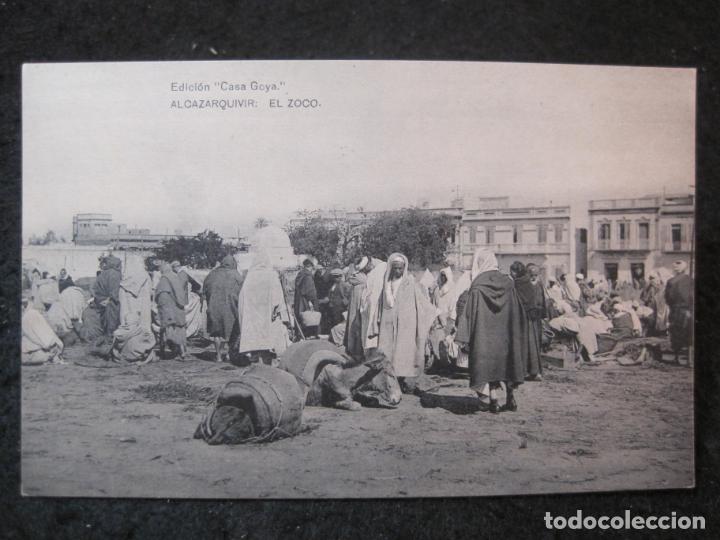 Postkarten: ALCAZARQUIVIR-EL ZOCO-ED&middot;CASA GOYA-HAUSER Y MENET-POSTAL ANTIGUA-(90.747)