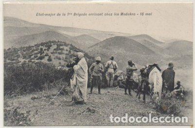Cartoline: POSTAL DE MARRUECOS. ETAT-MAJOR DE LA 1&ordf; BRIGADE. MEDAKRA P-AFyMA-762