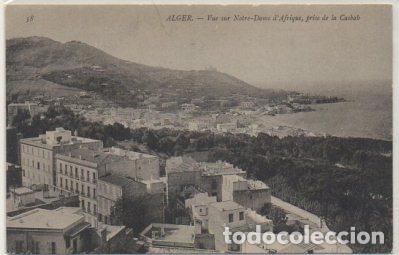 Postkarten: POSTAL DE ARGELIA. VUE SUR NOTRE-DAME D'AFRIQUE, PRISE DE LA CASBAH P-AFyMA-804