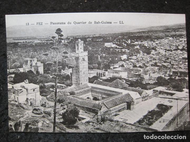 Cartoline: FEZ-PANORAMA DU QUARTIER DE BAB GUISA-LL 13-POSTAL ANTIGUA-(93.961)