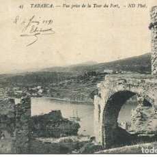 Postales: TUNEZ-ISLA DE TABARCA-PUERTA MURALLA TORRE DEFENSA-VISTA GENERAL AÑO 1911- MUY RARA. Lote 349964459