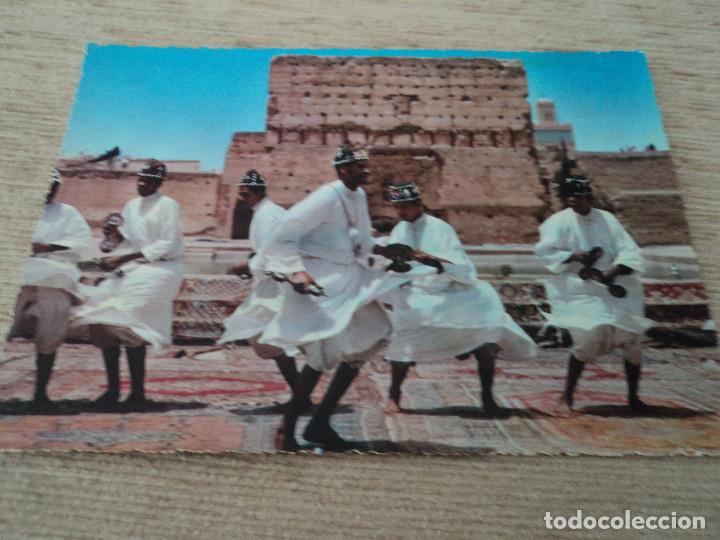 Postales: marrakech, folklore de guenaoua, ed. eber, circulada 1972 - Foto 1
