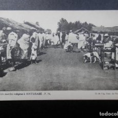 Postales: MADAGASCAR ÉTNICA -UN MERCADO INDÍGENA EN ANTSIRABE- POSTAL ANTIGUA