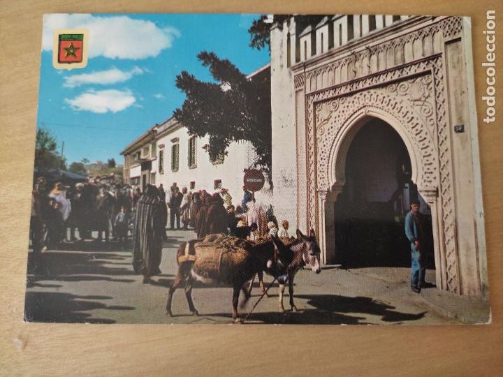 Postais: TANGER TRIBUNAL SADAD ANTIGUA MENDUBIA ED ESCUDO ORO N&ordm; 6 CIRCULADA PRECIOSO MATASELLO