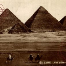 Cartoline: LE CAIRE VUE GÉNERALE DES PYRAMIDES EGYPTE EGYPT EGIPTO. Lote 364018631