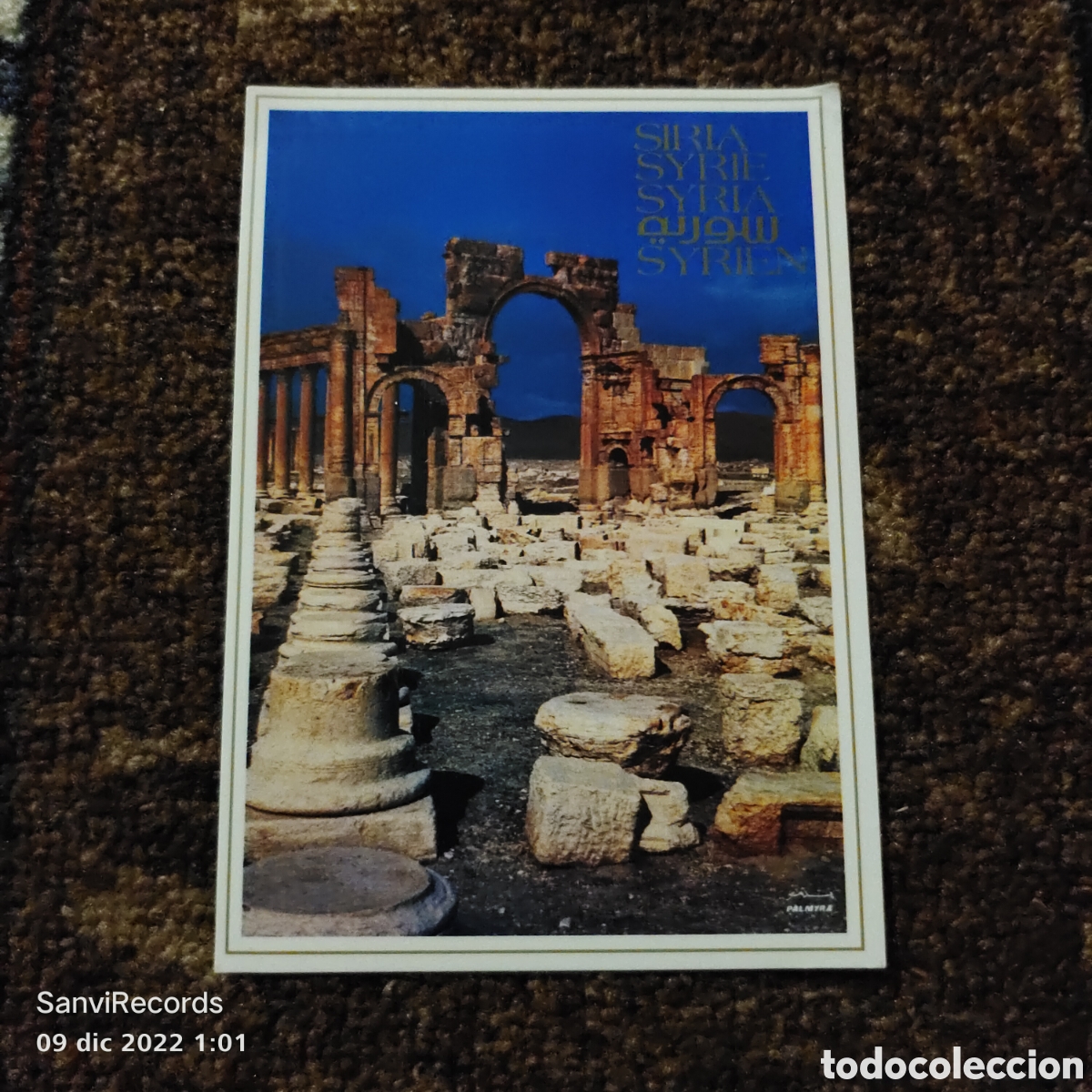 Postkarten: POSTAL: SYRIA, PALMYRA, THE COLONNADED STREET, 2 SENTURY AFTER CHRIST (SIRIA)