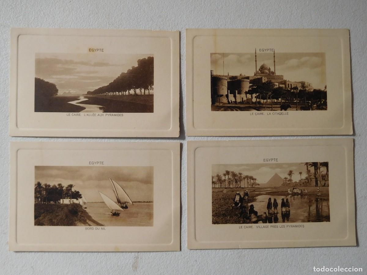 Postales: Lote de 4 postales antiguas Egipto - Foto 1