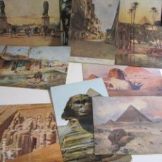 Postales: 10 ANTIGUAS POSTALES EL CAIRO, (CAIRE) EGIPTO. SIN CIRCULAR 9 X 14 CM