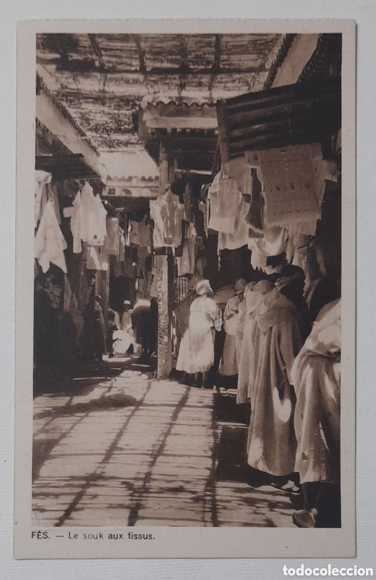 Postales: F&Eacute;S. - Le souk aux tissus. No circulada - Foto 1