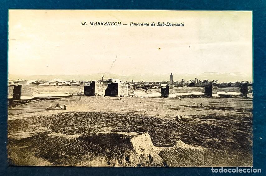 Postales: Antigua Postal Marrakech.Panorama de Bab-Doukkala - Foto 1