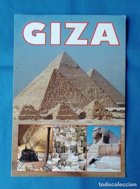 Postales: postal Giza escrita con sello - Foto 1