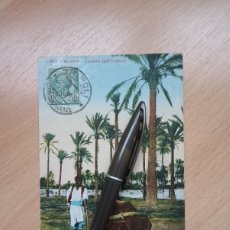 Postales: ANTIGUA POSTAL DE LIBIA ITALIANA. VARIOS MATASELLOS. RARA.