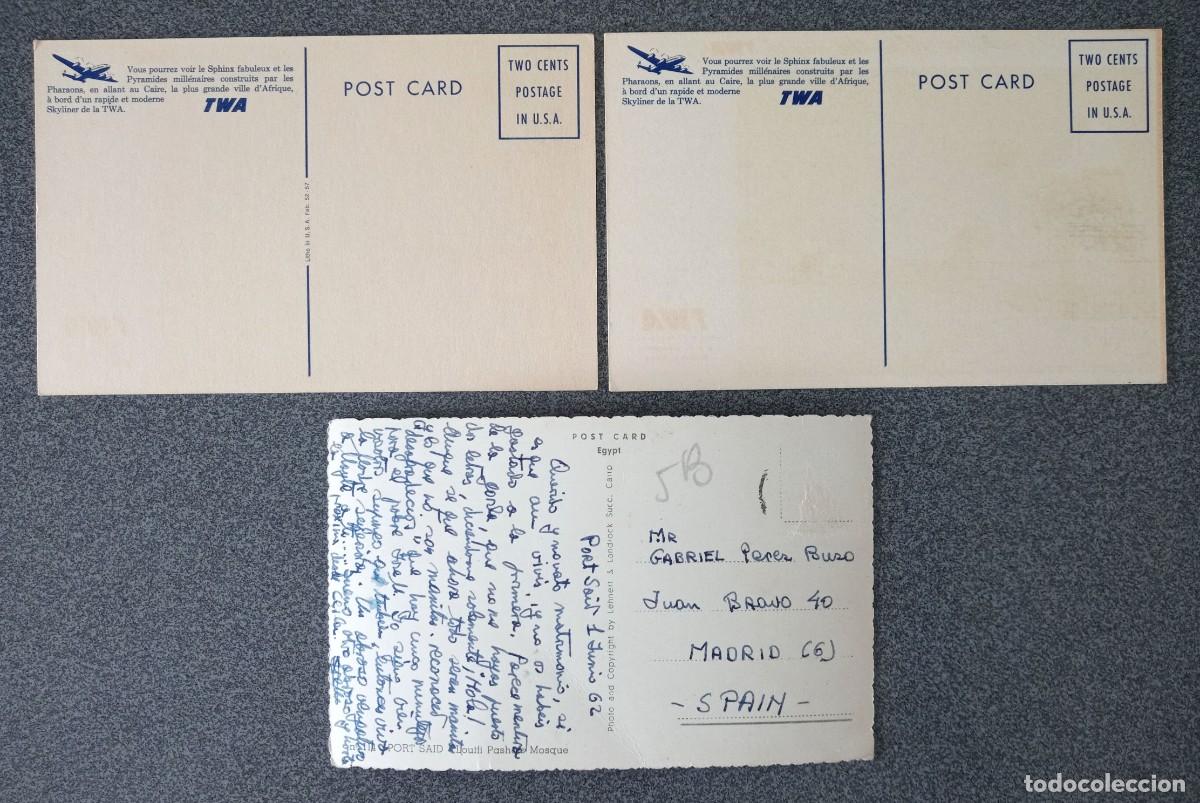 Postales: Lote postales Egipto - Foto 2