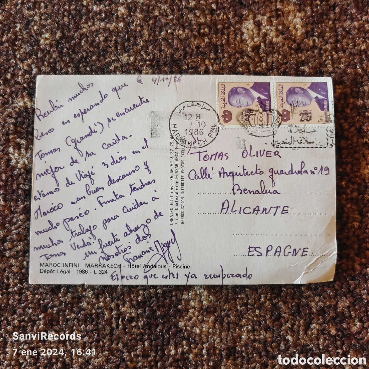 Postales: POSTAL: MAROC INFINI, MARRAKECH (MARRUECOS) - Foto 2