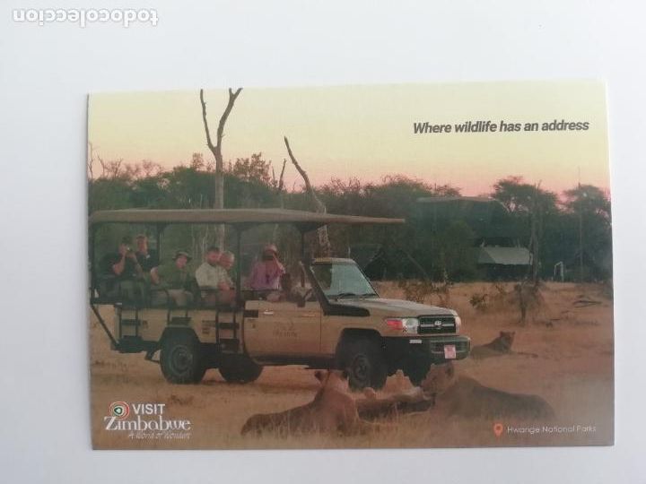 Cartoline: Postal Parque Nacional Hwange National Parks Zimbabue Zimbabwe &Aacute;frica Turismo