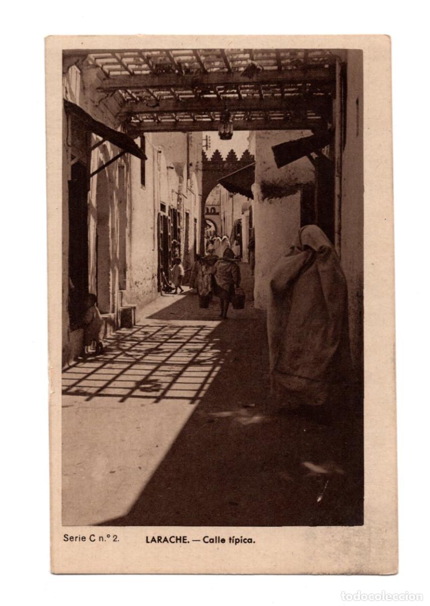 Postales: LARACHE.- CALLE T&Iacute;PICA. - Foto 1