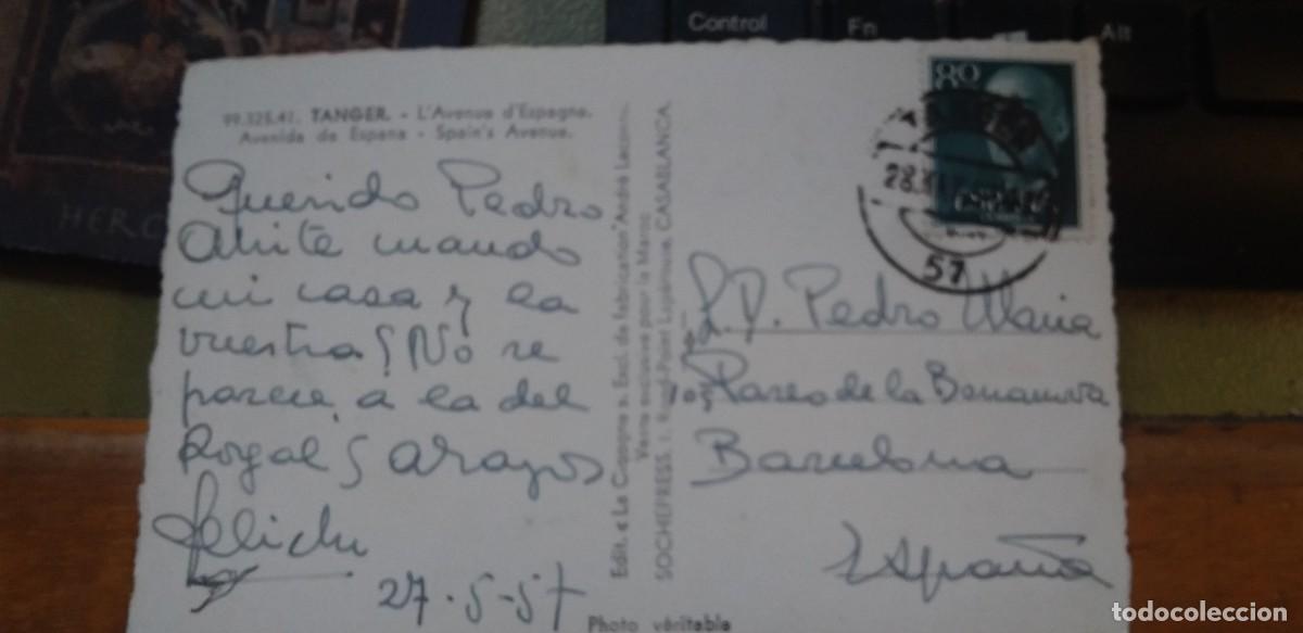 Postales: TANGER - LAVENUE DE ESPAGNA - 1957 - Foto 2
