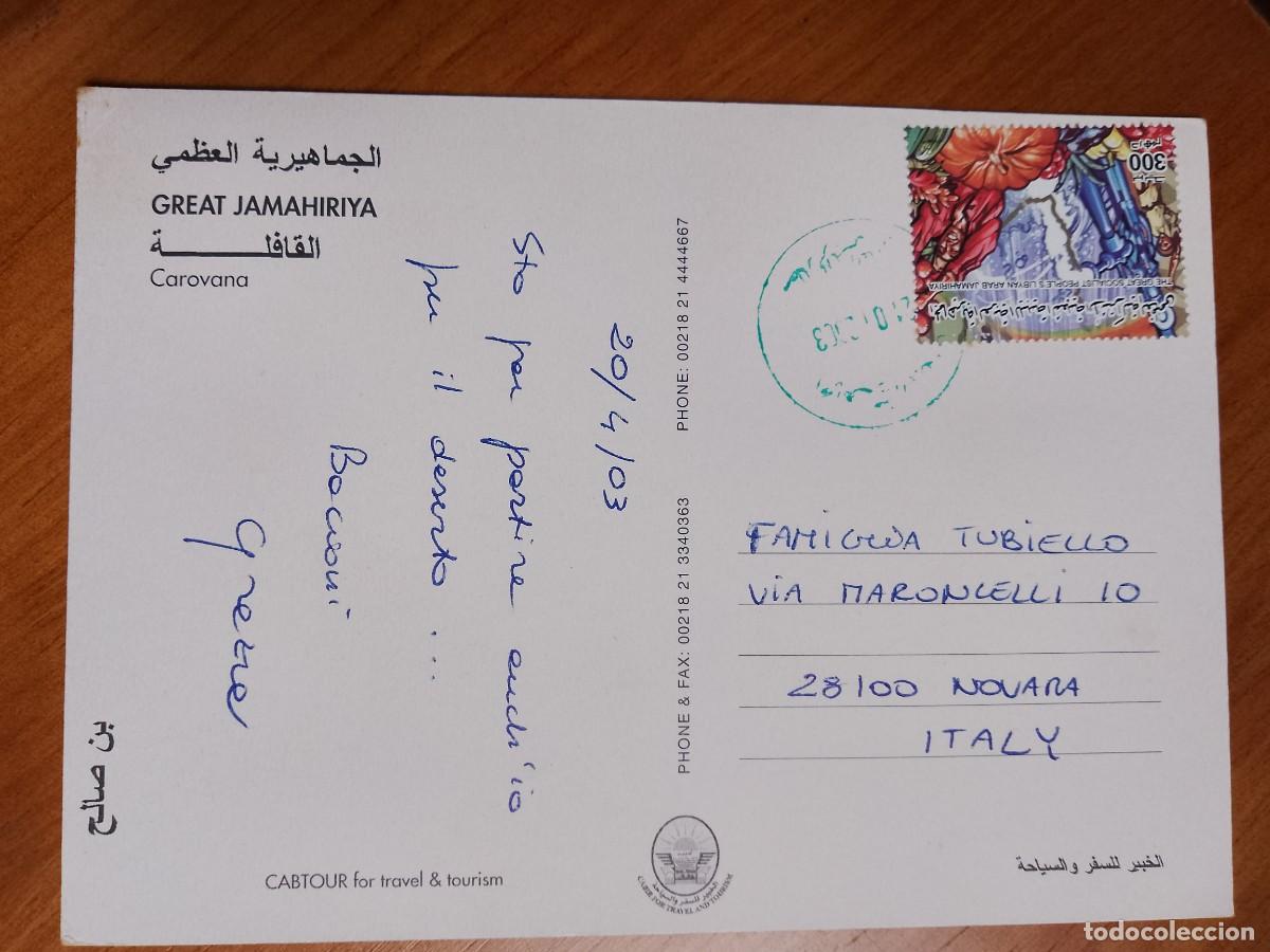 Postales: POSTAL, LIBIA, CARAVANA. - Foto 2