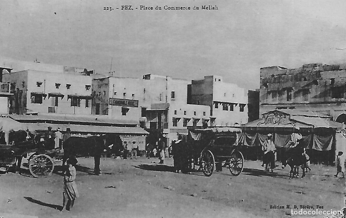 Postales: MARRUECOS-FEZ (Plaza de comercio de Mella) - Foto 1