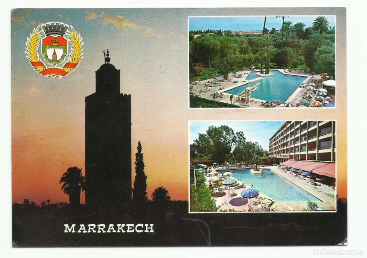 Postales: ❤️ Postal 2197, Marrakech, Armas de la Villa, 1961 - Foto 1