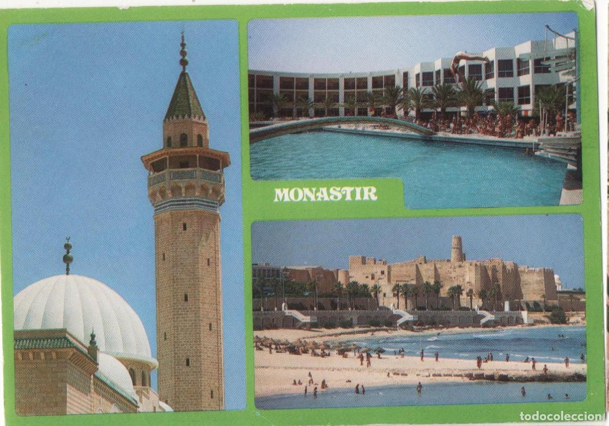 Postales: -T&uacute;nez-Monastir-circulada- - Foto 1